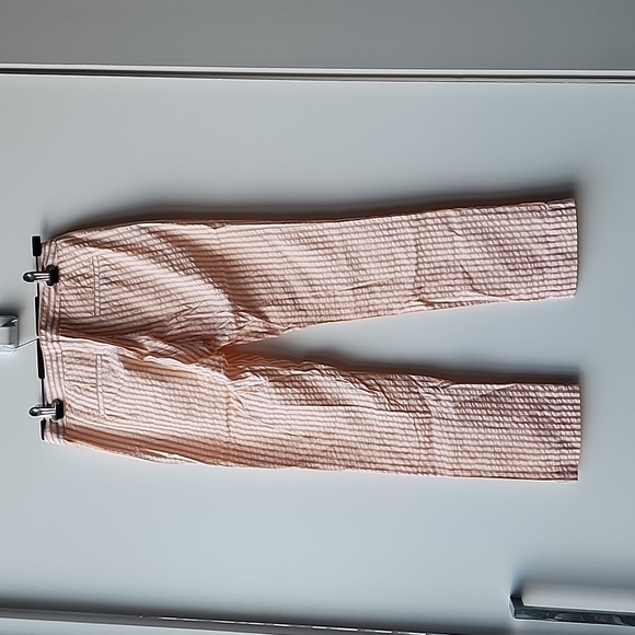 Max & Co Cotton Pinstripe Two Tone Summer Trouser Pants - Picture 6 of 8